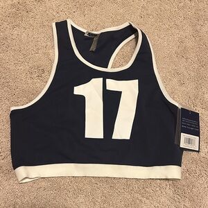 NWT Size Large NUYU State of Mind  #17 Halter Sports Bra Top